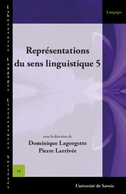 Représentations du sens linguistique 5