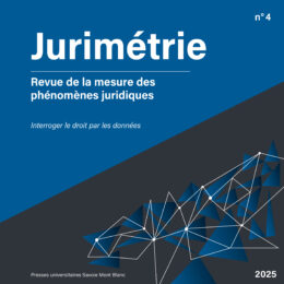 Première de couverture du numéro 4 de la revue Jurimétrie.
